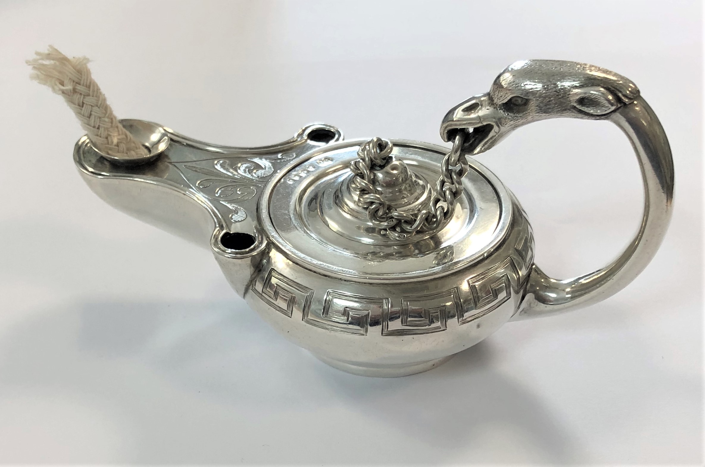 A Victorian silver novelty table cigar lighter, in Cheffins Fine Art