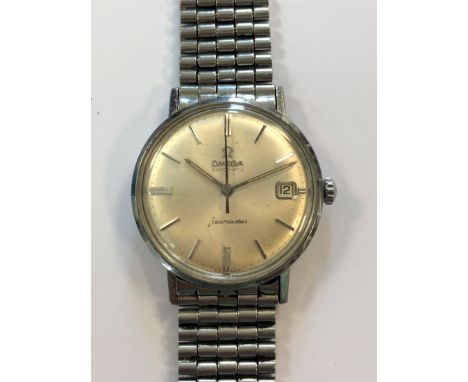 c1961, model 14770-SC-61, the signed silvered dial, 30mm diameter, with silver coloured batons and hands, centre sweep and da
