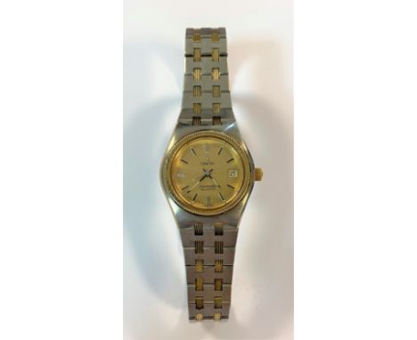 c1978, model 1360, serial number 41 157 820, the signed champagne dial, 23mm diameter, with gold coloured batons and hands, c