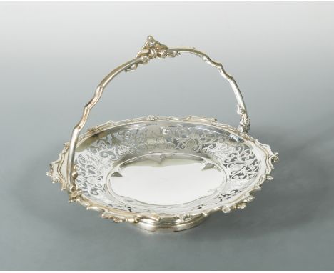 by Henry Wilkinson &amp; Co, Sheffield 1868, of circular form, the pierced and engraved outer around a plain central field an