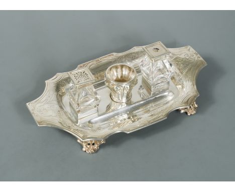 by H J Lias &amp; Son (Henry John Lias &amp; Henry John Lias), London 1849, of nominally rectangular from, decorated with bri