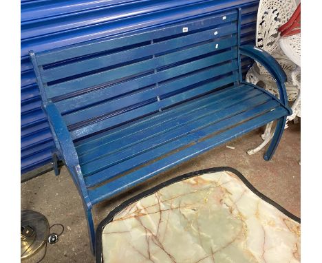 WROUGHT IRON GARDEN BENCH