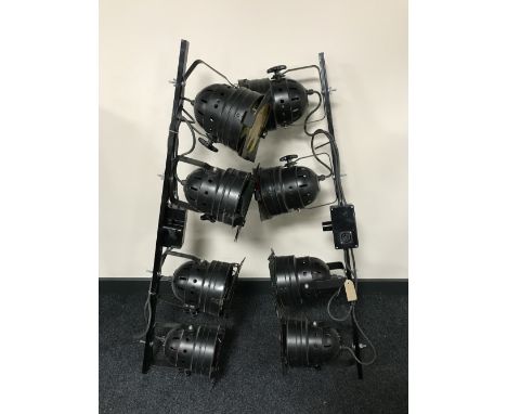 Two disco light lighting tracks 