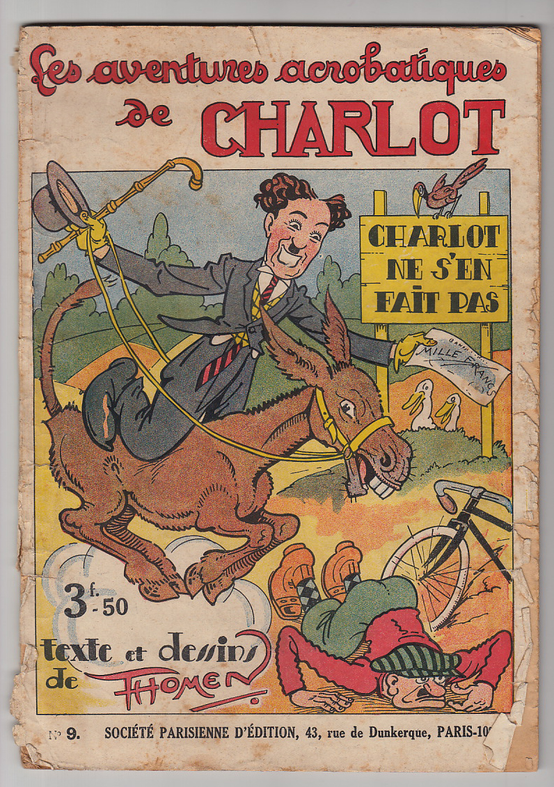 Cinema, Charlie Chaplin, Comic 'Les aventures acrobatiques de Charlot ...