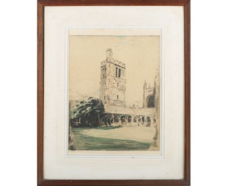 William Nicholson - New College, Oxford, lithograph, signed in ink, published by the Stafford Gallery circa 1905, 37cm x 27cm