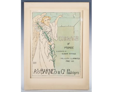 Blanche McManus Mansfield - 'Crowns of Promise', 19th century lithograph in colours, published circa 1895, sheet size 51cm x 
