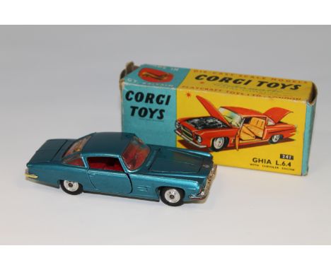 A Corgi Toys die cast vehicle - Ghia L.6.4, with Chrysler engine, 241, boxed.