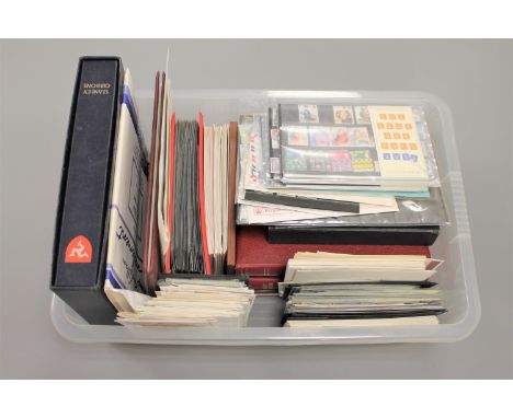A large collection of stamps, First Day covers, early 20th century stamp albums. (q) 