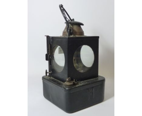 Early 20th century BR(E) Welch Patent railway lamp Rd. No. 711205 H19cm 