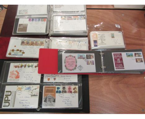 GB First Day Covers including 'York Minster' British Architecture 1969, Scout Jubilee Jamboree 1957 etc all pre 1990 in 4 alb