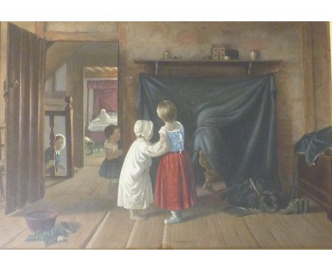 'The Sweep', 19th century oleograph after F D Hardy 33cm x 48cm