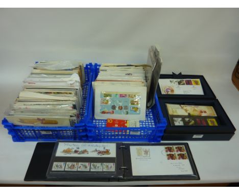 Royal Mail Millennium Stamps commemorative First Day Covers with matching mint stamps, and other FDCs with matching PHQ cards