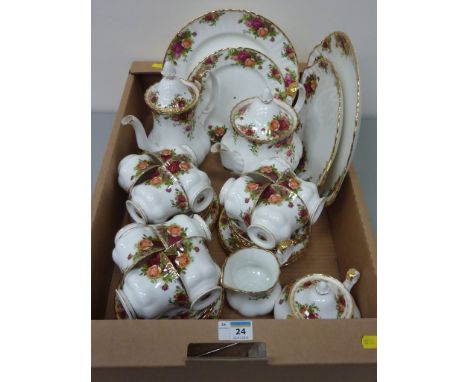 Royal Albert 'Old Country Roses' tea and coffee service - 12 place settings - in one box