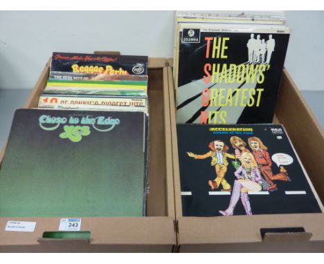 Vinyl LPs - The Who, Yes, Cliff Richards and other records in two boxes  Condition Report In very good condition