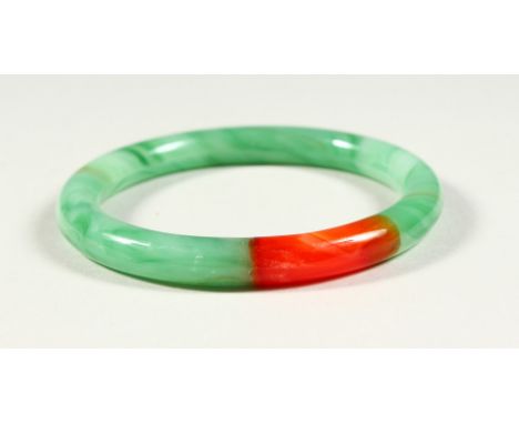 A GOOD JADE BANGLE.