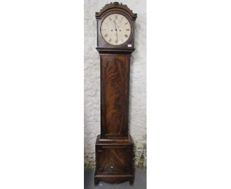 An early 19th century eight day longcase clock, the dial inscribed Simmons, London with subsidiary seconds and Roman numerals