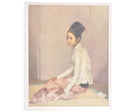 Sir Gerald Festus Kelly PRA (1879-1972) - Princess Saw Ohn Nyun - A vintage 20th Century retro vintage print depicting the Pr
