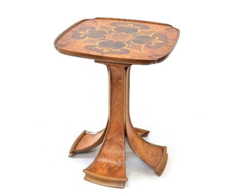 Occasional table by Max Cooper Occasional table by Max Cooper of Yarnfield, signed to the underside in parquetry inlay. The t