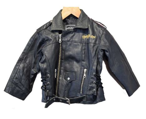 A Versace 'Harry Potter' children's leather jacket,  A Versace 'Harry Potter' children's leather jacket, with Harry Potter em