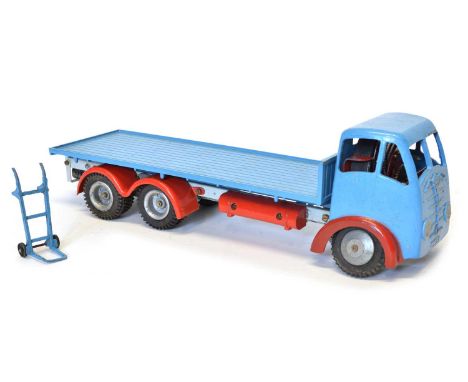 Shackleton Toys Foden FG6 Flatbed Lorry Shackleton Toys Foden FG6 flat bed lorry in light blue and red. Accompanied by a blue