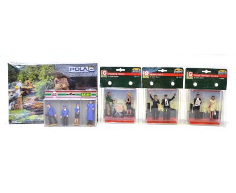 G Scale figures and scenery Bachmann G Rail, G Scale boxed figure sets to include 22-149, 22-173 and 22-155 plus L.G.B. 54400