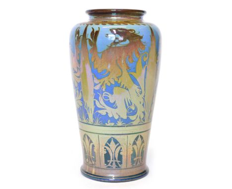 Pilkington's Royal Lancastrian lustre vase decorated by Gordon M. Forsyth Pilkington's Royal Lancastrian lustre vase, decorat