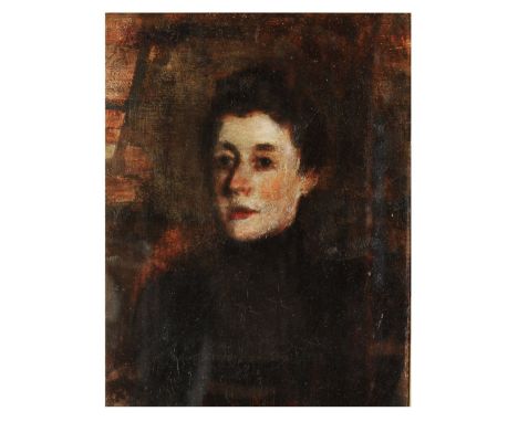 CONTINENTAL SCHOOL (LATE 19TH CENTURY) Head and shoulders portrait of a lady, oil on canvas, 24 x 18.5cm