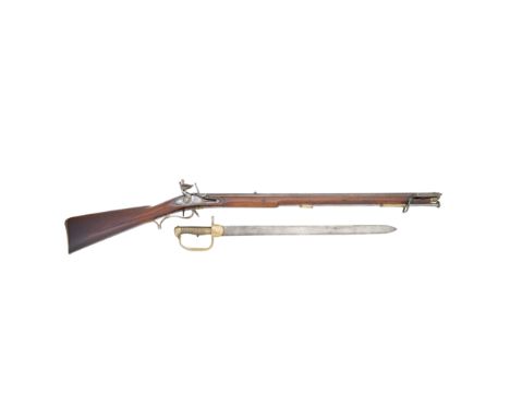 A .600 (18-Bore) Flintlock Baker Pattern Volunteer Rifle And BayonetBy W. Ketland Of Birmingham, Early 19th CenturyWith sight