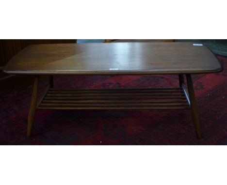 A mid-20th century Ercol coffee table, 104cm wide