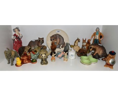 Ceramics - a Beswick Beneagles whisky flask, Nessie; others, similar, Beneagles, Whyte &amp; Mackay, etc, all with contents (