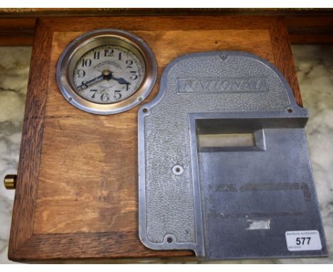 A National Time Recorder clocking in machine