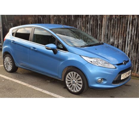 Ford Fiesta Titanium Auto, 1388CC, 5 door hatchback, Petrol, FE59 WSW, Blue, Mileage 37646, Date of first registration 03/09/