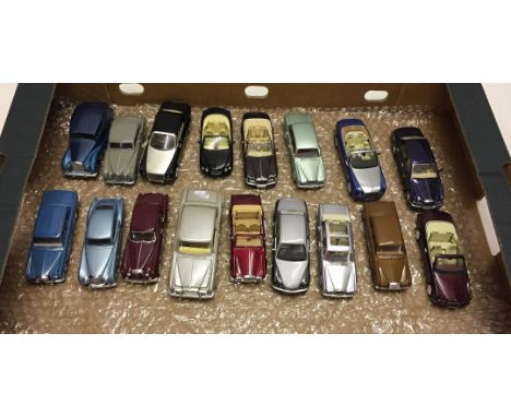 17 unboxed diecast Rolls Royce & Bentleys to include Mini-Champs- 1:43 scale  