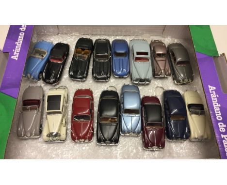 16 unboxed diecast Jaguars to include Auto-Art E-Types - 1:43 scale  