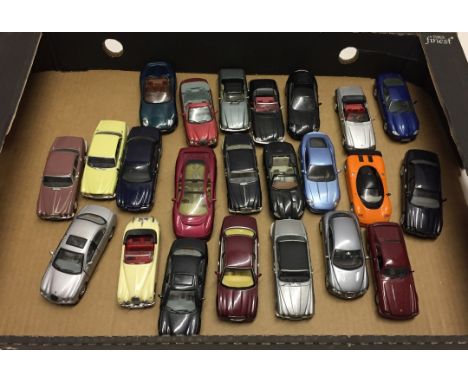 23 unboxed diecast Jaguars to include Mini-Champs- 1:43 scale  