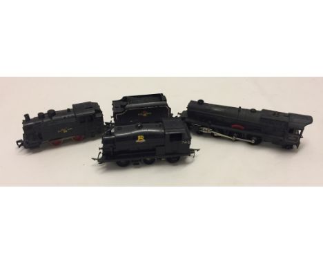 3 unboxed OO gauge locomotives i) Tri-ang R151/R153 BR tank engine 748, ii) Tri-ang Princess Elizabeth loco & tender, and iii
