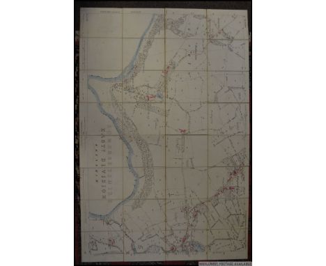 An 1882 Ordnance Survey Map of Bitton, Longwell Green, Hanham and general East Bristol area. Linen backed, within the origina