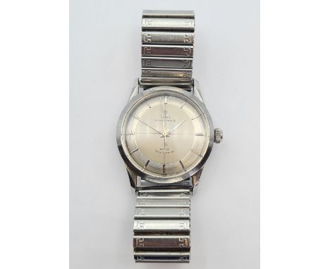 A gentleman's 1960'sTudor Oyster Prince rotor self-winding Wristwatch the two tone quartered dial with hourly baton markers a