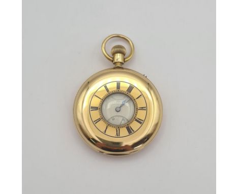 A Victorian 18ct gold cased Half Hunter Pocket Watch by George Oram &amp; Son, 19 &amp;  18 Wilmington Sq, London No 17731, w