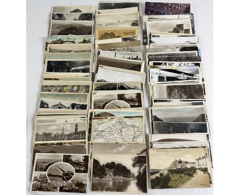 A box of approx. 240 assorted Edwardian and vintage British postcards, to include RP's. 