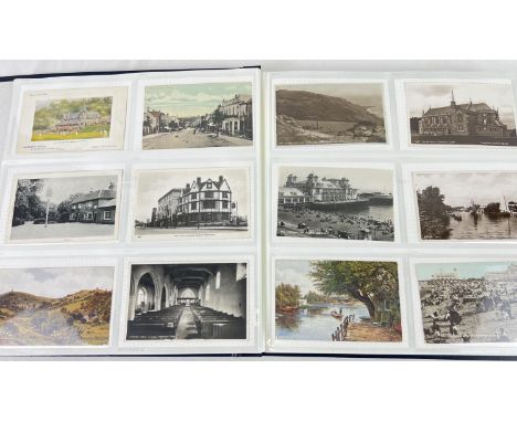 A very large album containing approx. 210 assorted Victorian, Edwardian &amp; Vintage postcards to include RP's. Album includ