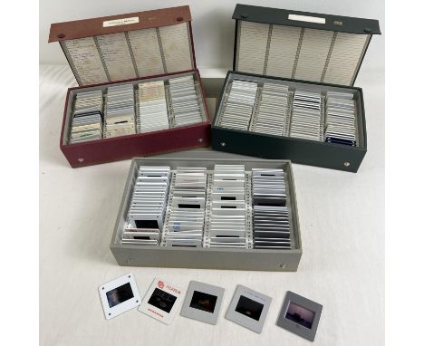 3 boxes of assorted vintage 1960's photographic slides to include local interest - Norfolk Broads. 