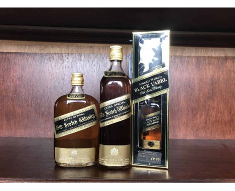 JOHNNIE WALKER BLACK LABEL
Blended Scotch Whisky
26 2/3 fl.oz, 70° proof.
JOHNNIE WALKER BLACK LABEL
Blended Scotch Whisky
13