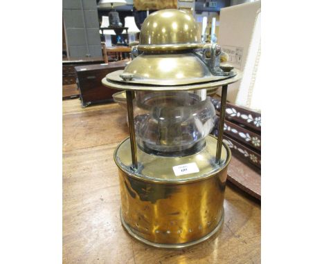 A brass ship's light  