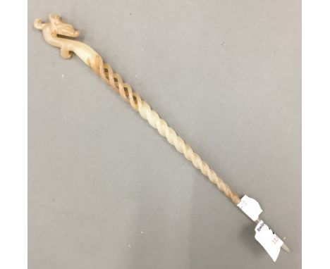 A jade hair pin