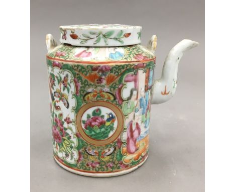 A 19th century Canton teapot