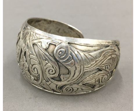 A silver bangle