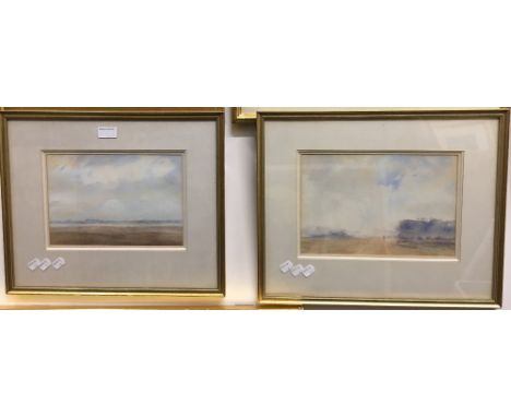 KENNETH LAUDER (1916-2004) British, Passing the Woods Morning Light, watercolour, signed, together with another, both framed 