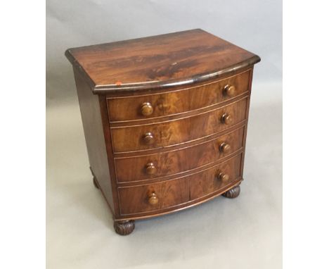 A 19th century mahogany commode chest