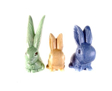 A group of Sylvac ceramic bunny rabbits,  various sizes (parcel) 